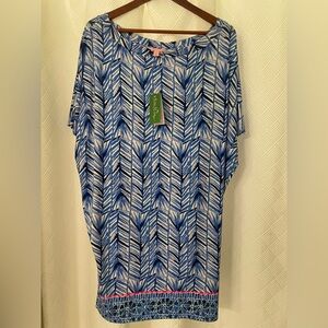 NWT Lilly Pulitzer Lowe Dress Costa Verde Engineered Women’s Size Large